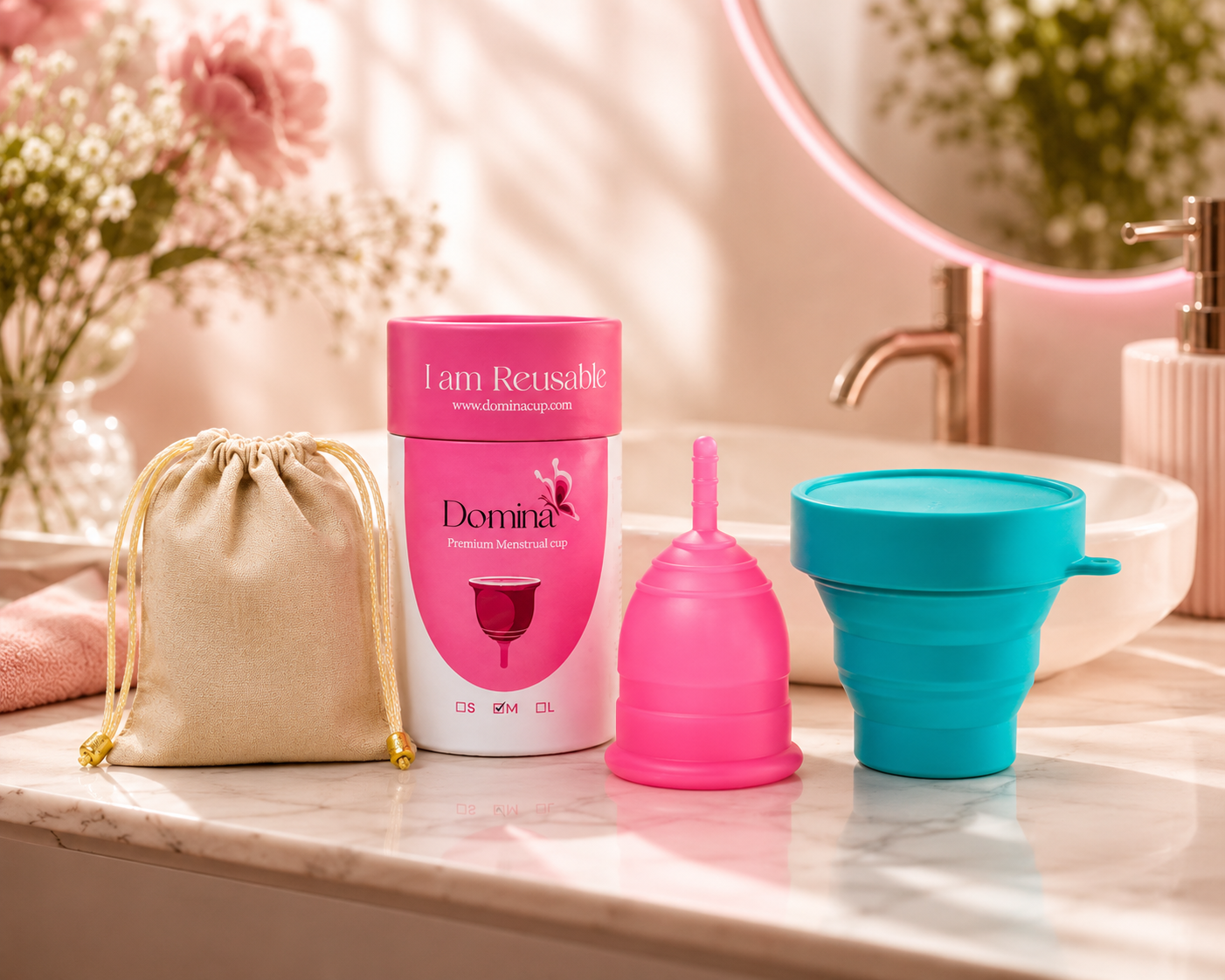 Menstrual Cup + Sterilizer Box Combo